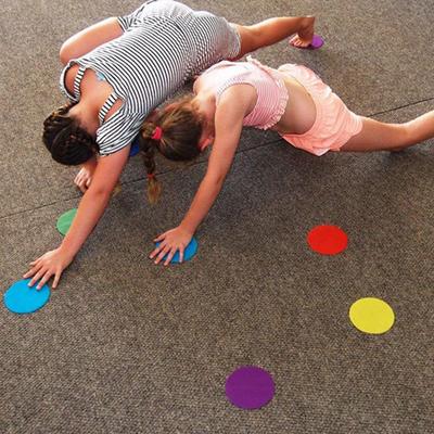 36Pcs Runde Teppich Marker Aufkleber Keine-rutsch Verschluss Band Kindergarten Klassenzimmer Kinder Pädagogisches Bunte Boden Spot Dot Teppich