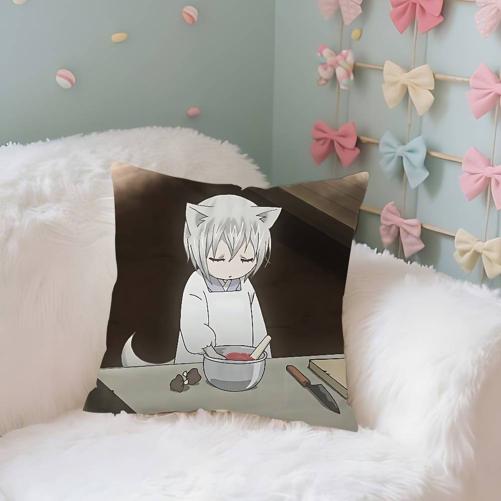 Cute T-Tomoe-S Kawaii Throw Pillow Covers Pattern Cushion Cover Suitable For Sofa Bedroom Car Pillow Cover