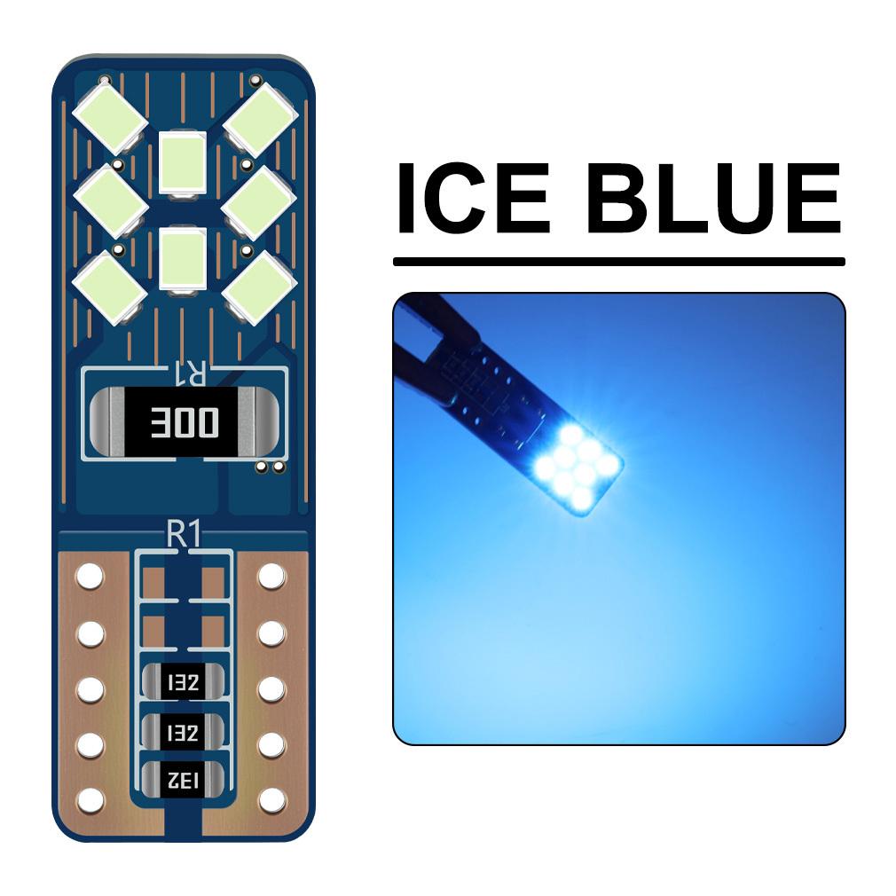 

2 шт. W5W T10 Светодиодные 168 194 Светодиодные Canbus Лампочки 16 SMD Свет в Салон Автомобиля Авто Боковые Габаритные Огни Освещение Номерного Знака Лампы для Чтения 6000K Бело-Синий 12В светло-синий