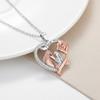 Roségold Pferdeanhänger Halskette Damen Elegant Kreuzkette Choker Leichter Luxusschmuck Tägliches Tragen