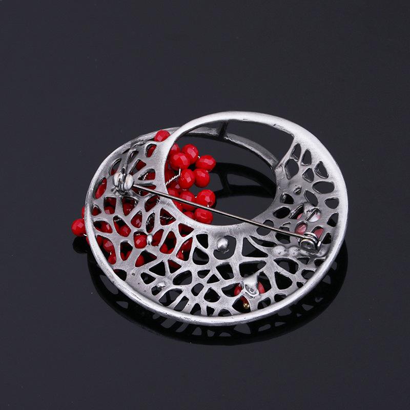 Alloy Retro Brooch, High-End Light Luxury Clothing Accessories, Camellia Brooch, Clothing Pin Jewelry