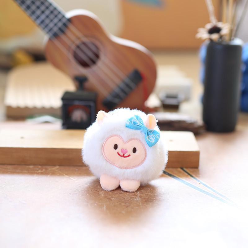 Cute Cute Aries Pendant Plush Toy Dolls Little Sheep Bag Hanging Keychain Dolls