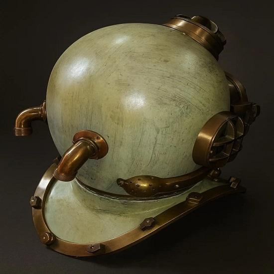 45.72 Cm US Navy Mark V Deep Sea Scuba Divers Diving Helmet  Nautical Home Decor