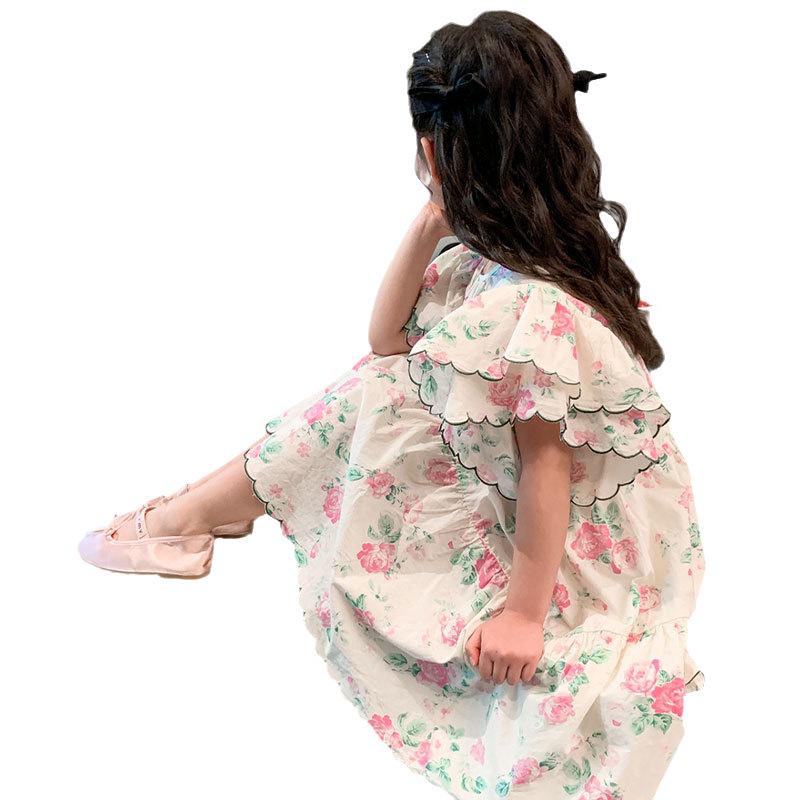 Korean Sweet Floral Princess Dress for Girls - 2024 Summer Fashion