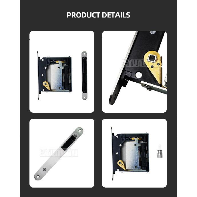 Invisible Room Door Lock Press Type Concealed Handle Hidden Outward-Opening Wooden Magnetic Door Handle Door Lock 2025 NEW