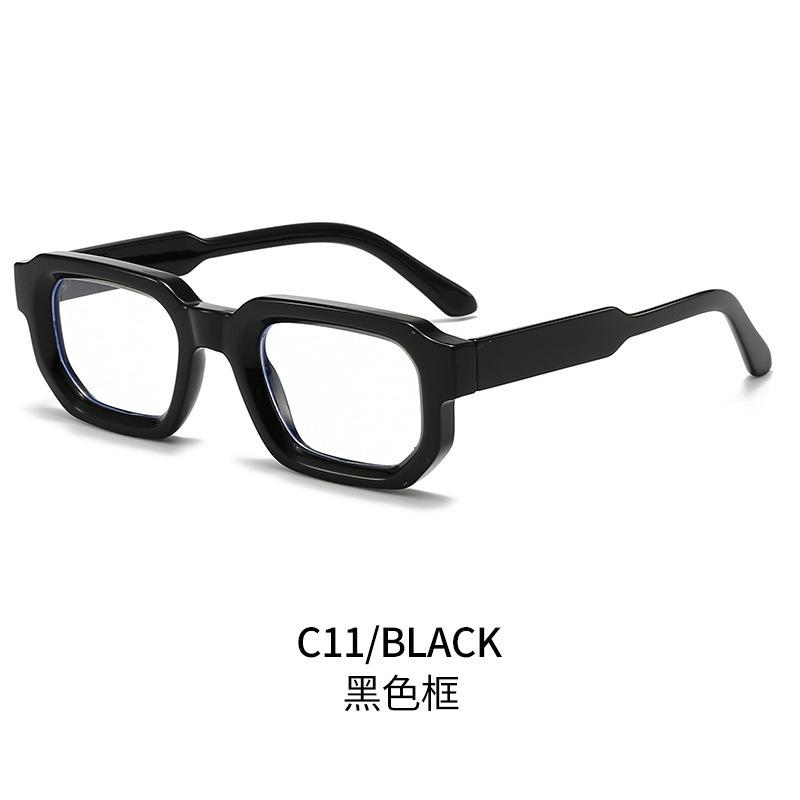 Square sunglasses European and American retro square thickened small frame flat glasses fashion street sunglasses women
