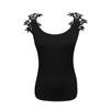 WoWomens Lace Color V-Neck Sling Blouse Strapless Summer Casual Tops