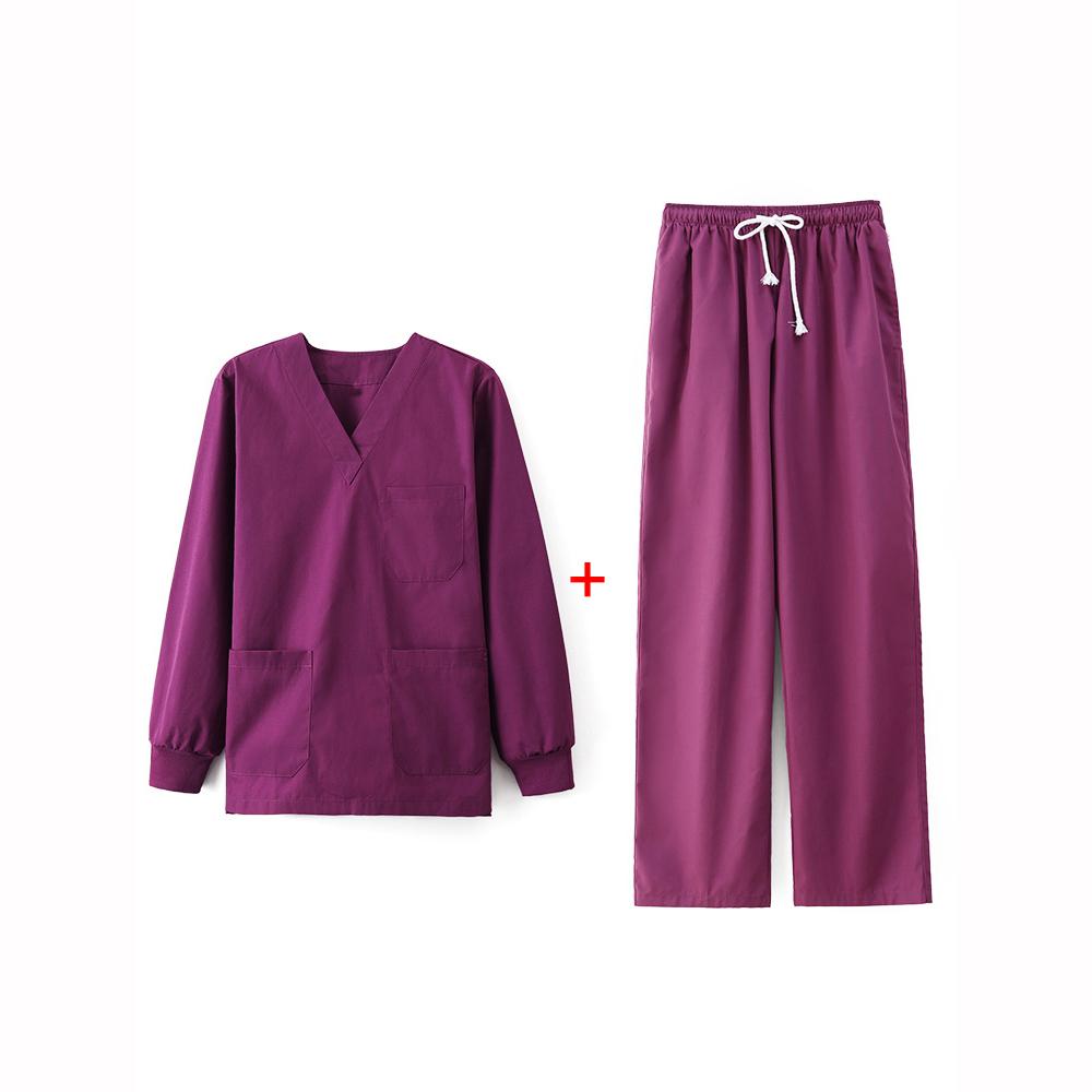 Hand Washing Clothes Women's Short Sleeves Hospital Surgical Gowns Hospital Brushing Gowns Sets Long Workwear Women