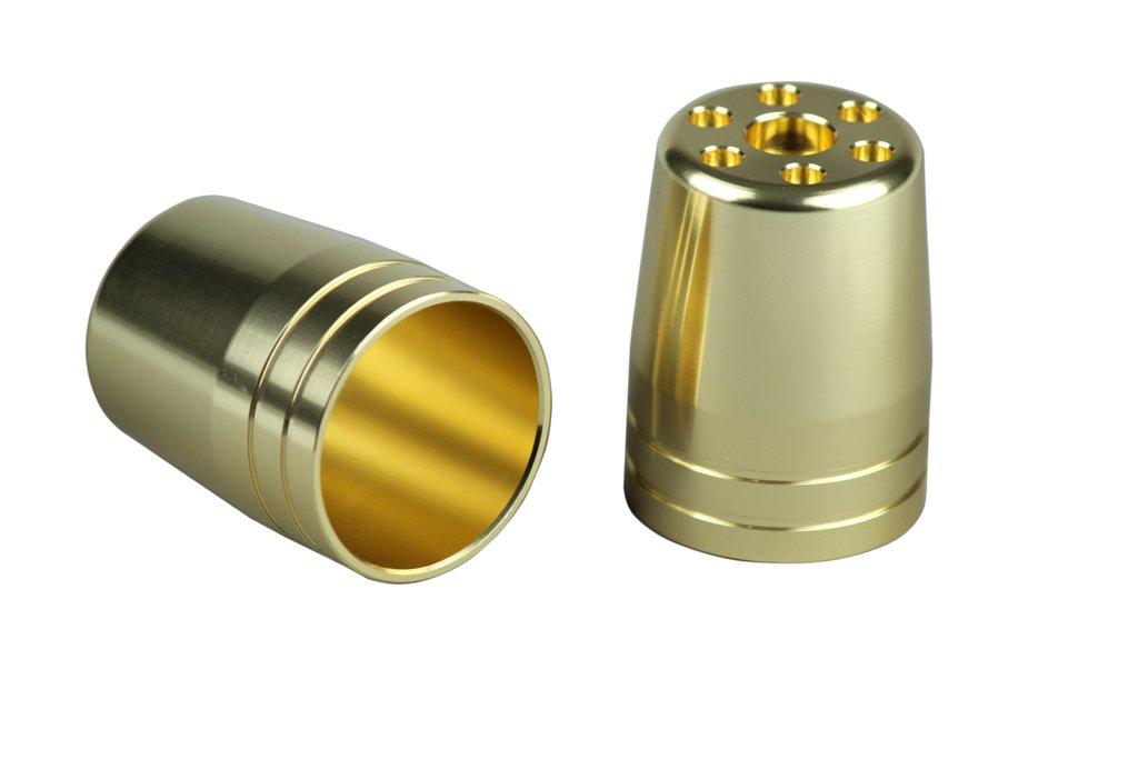 

POSH 031679-12 Ultra Heavy Bar End Outer Cover M6 Type Champagne Gold Bar End Cap M6 золотой