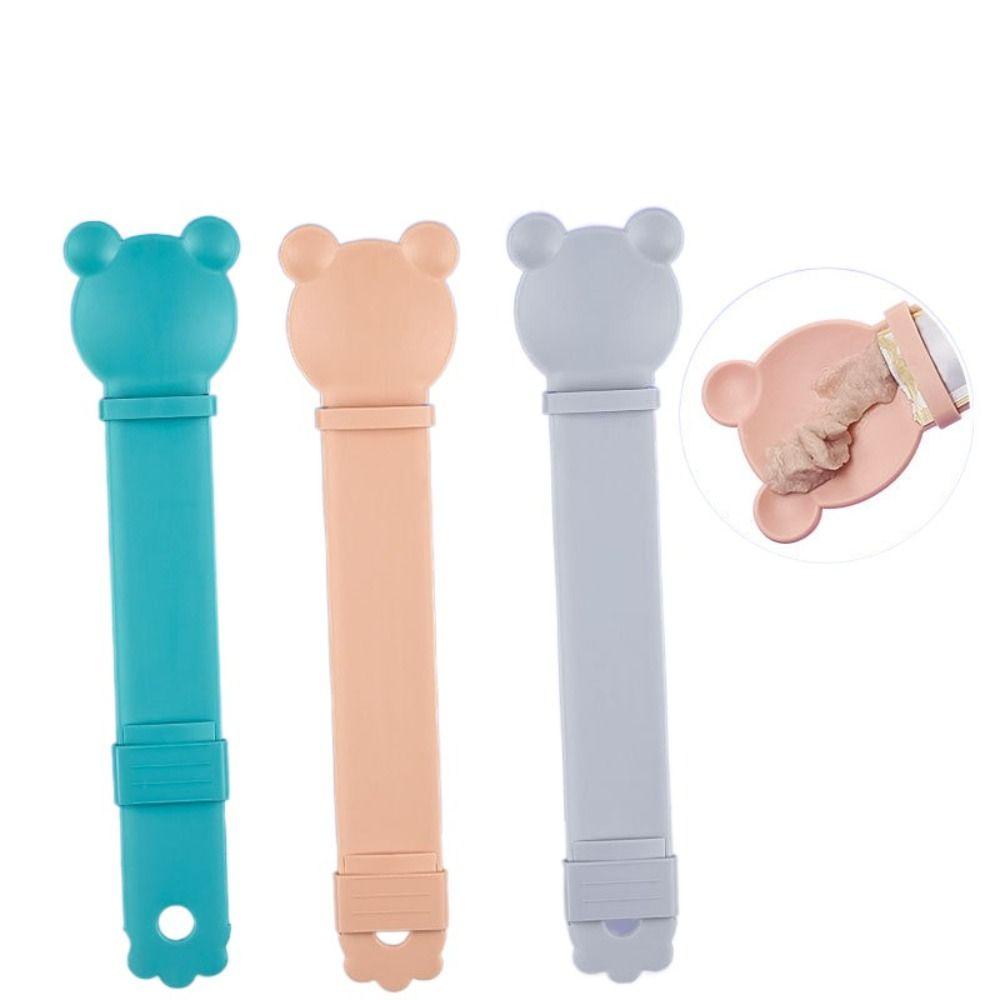 Durable Cute Cat Feed Spoon Wet Semi-liquid Foods Portable Pet Feeder Squeeze Pet Supplies