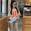 Women's T-shirt Top Korean Large Loose Football T-shirt Sports Short Sleeve Street Wear