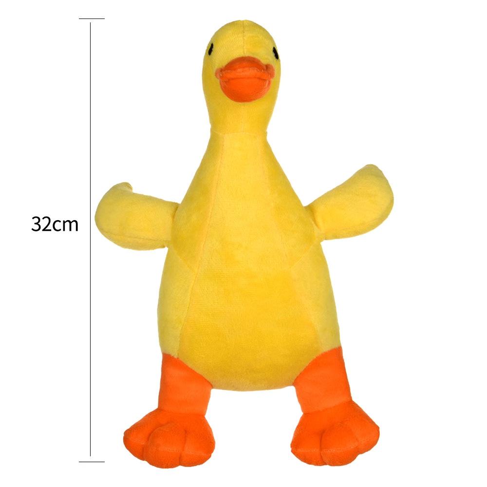 Interactive Little Yellow Duck Dog Sound Paper Toy 3D Rubber Plush for Relieving Boredom Puppy Teething Order with One Click