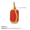 Adorable DIY Food Charm Set: French Fries & Cola Pendants for Women