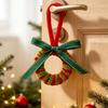 Santa Claus Mini Christmas Wreath Xmas Decorations Xmas Hanging Ornament  Door Decor
