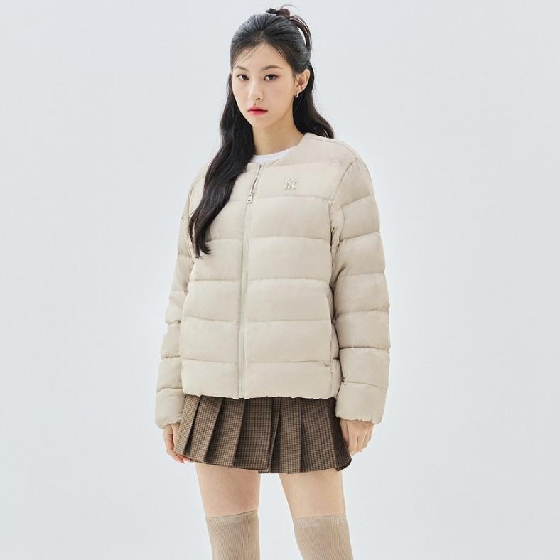 New MLB Down Jackets Women's Apricot 3ADJB1536-50SAM