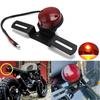 Motorcycle Retro Red Rear Tail Brake Stop Light Lamp W/ License Plate Mount For Harley Honda Chopper Bobber