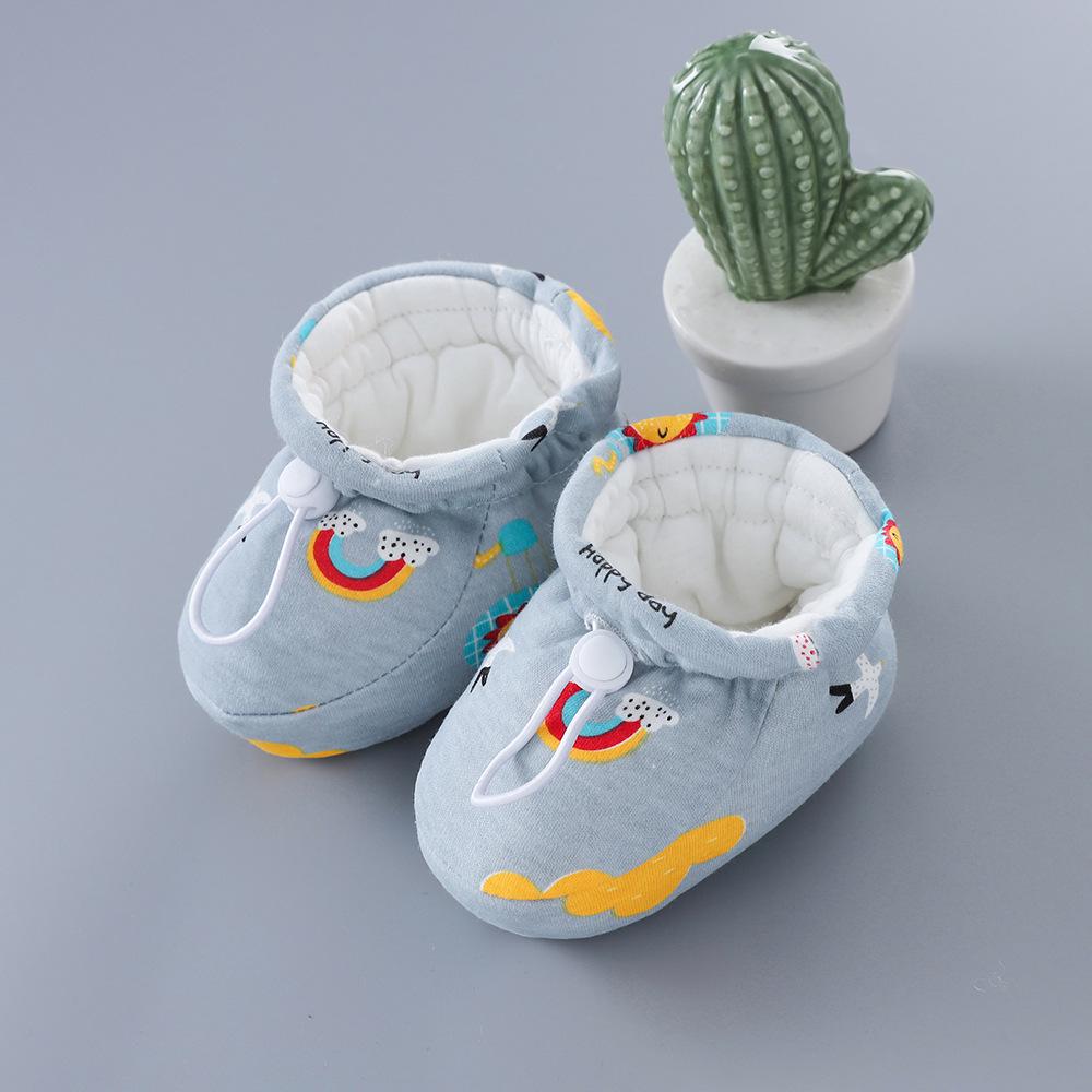 Winter Newborn Fleece-Lined Soft-Soled Baby Shoes & Socks: Warm Cotton for Toddlers, Boys & Girls
