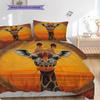 Grassland Giraffe Pattern Bedding Quilt Set Quilt Cover Pillowcase Home Decoration Birthday Gift (1 * Duvet Cover + 2 * Pillowcase, Without Core)