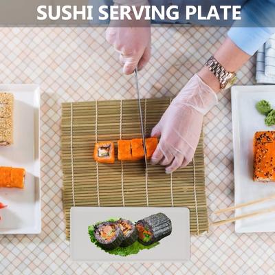 Rectangular Cake Pan Creative Shape Food Plate Great for Sushi Cupcakes Bread Storage Decorative Dinner Table Use Time Saving