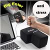 USB Enter Key Vent Pillow - Soft Computer Button Return Key Stress Relief Toy for Office Decompression Huge Button