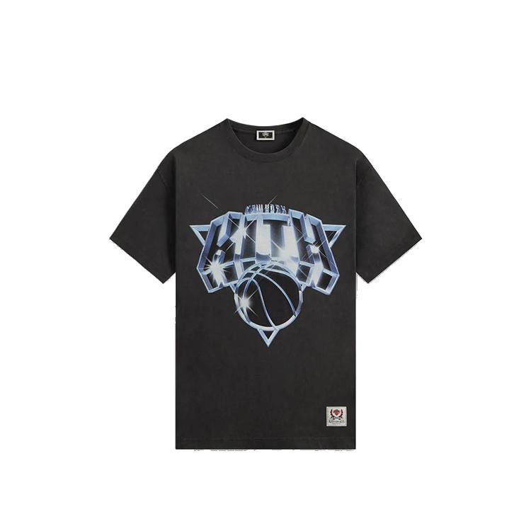 

Kith For The New York Knicks Chrome Vintage Jones Tee Black Men Tops KHM034270-001 L