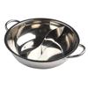 Twin Divided Hot Pot Cooker 28cm Separate and Mix Cooking Experience