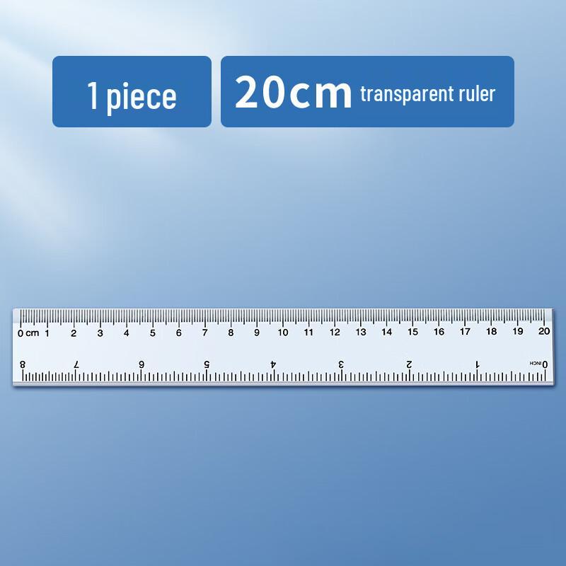 Transparent Plastic Student Ruler