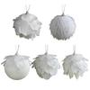 8CM Bílá pěnová vánoční koule ozdoba zasněžená sváteční dekorace lehká flitrovaná vánoční stromek závěsná ozdoba pro domov Nový rok