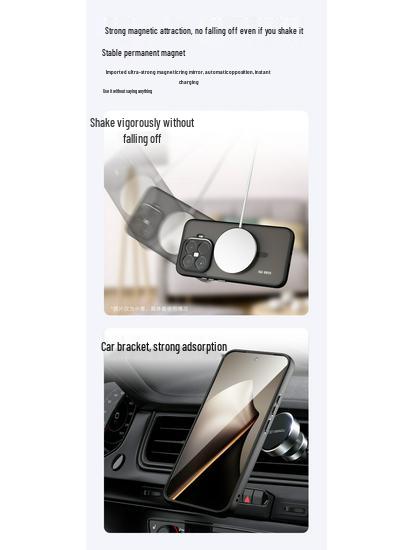 Magnetický obal Xiaomi 15T Pro s pocitem kůže & Mrazuvzdorný airbagový obal Xiaomi 17 odolný proti pádu