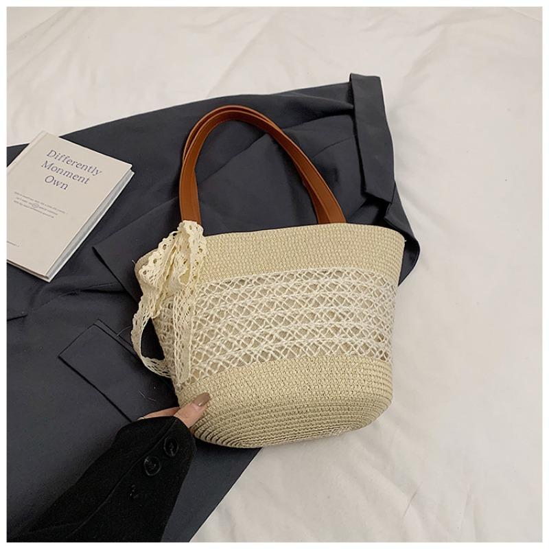 

Летняя популярная полосатая приморская пляжная идиллическая и красивая сумка-тоут для отдыха на плечо/подмышку No silk scarf