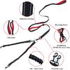 Double Dog Leash, 360° Swivel No Tangle Dog Walking Leash for 2 Dogs up to 200lbs, Comfortable Adjustable Dual Padded Handles