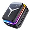Radiatore Raffreddatore Ventola per Cellulare Semiconduttore Raffreddamento Potente 15W Morsetto Posteriore Magnetico Illuminazione RGB Radiatore per Telefoni Gaming