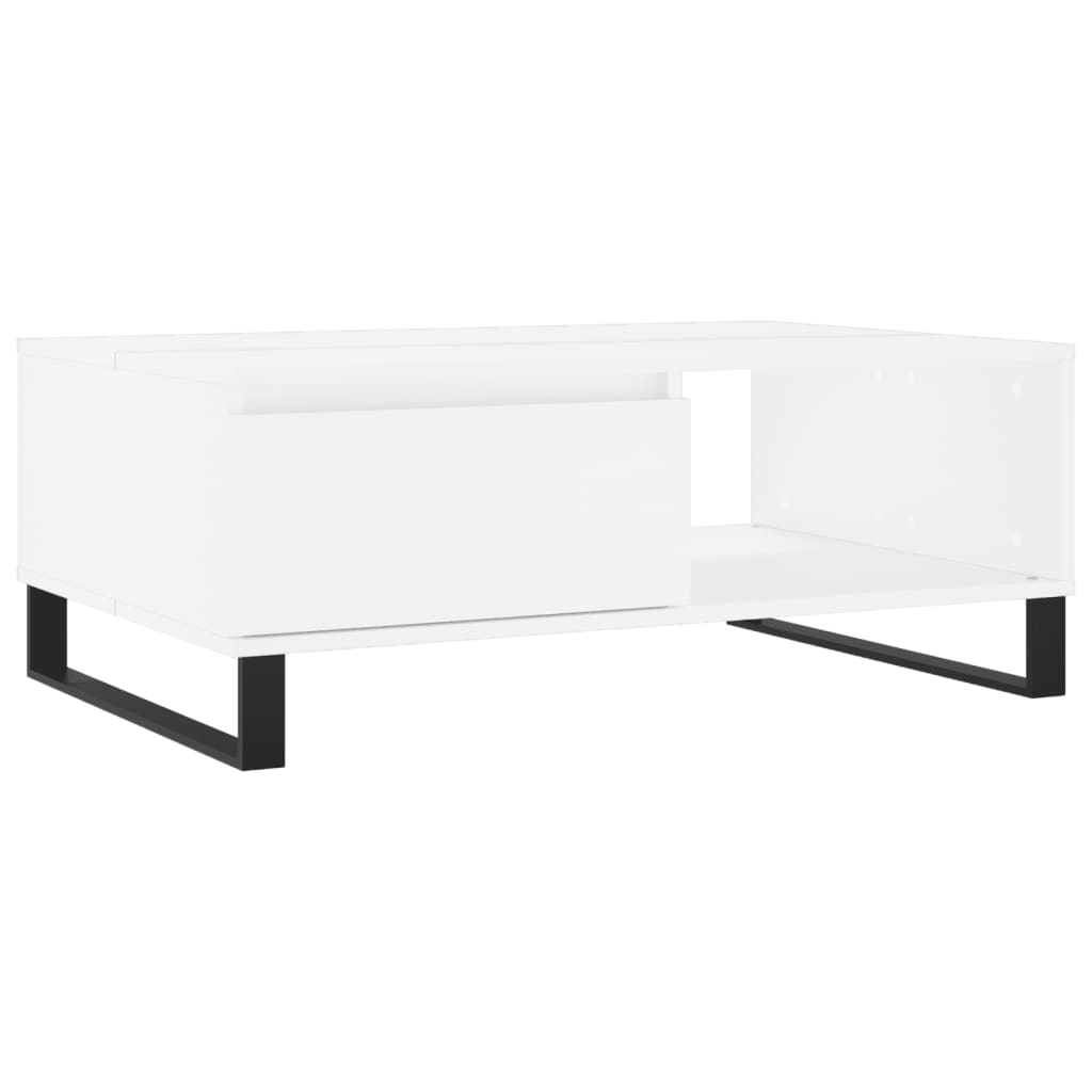 Coffee Table White 90x60x35 cm Wood Based Panel