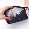 Large Capacity Mesh Makeup Bag Zipper Storage Toiletry Bag Transparent Cosmetic Bag  Wash