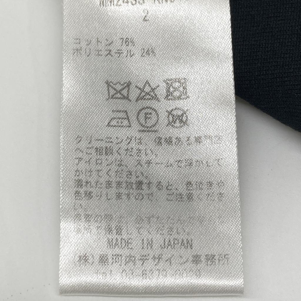 Mame Kurogouchi Preto Paisagem Gráfica Tricô Transparente Gola Careca Blusa tops 2 pretoUsado