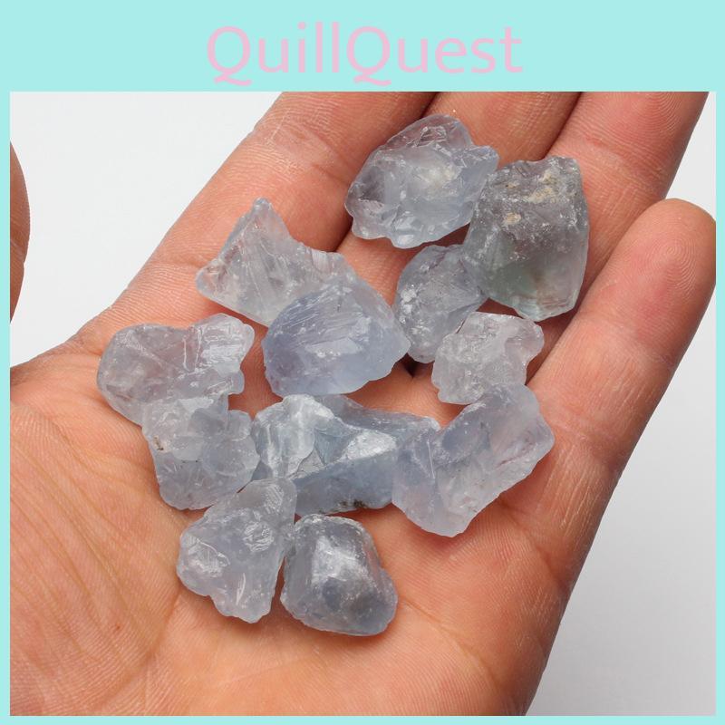 Celestite Natural Blue Mineral Quartz Crystal Rough Stone Healing Gravel