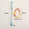 1Pcs Double Knot Hand Woven Rope Keychain Hanging Chain Ring Cord Phone Lanyard Anti-Loss Rope Keyring Wrist Strap