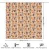 Bathroom Shower Curtain Floral Vintage Botanical Farmhouse Rustic Home Decor Washable Waterproof Fabric