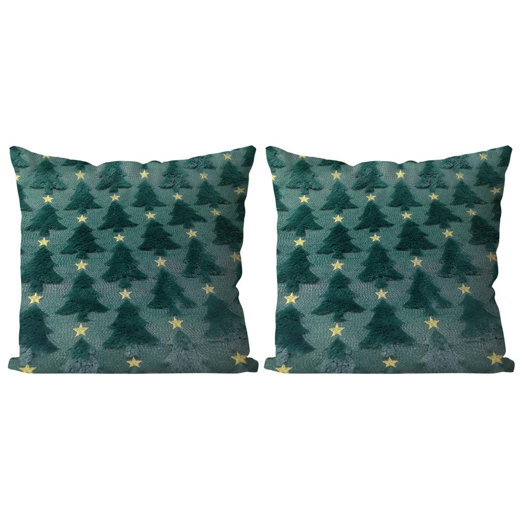Christmas Pillow Covers 45x45cm 30x50cm Beige Christmas Tree Throw Pillow Cases Decorations Soft Covers Winter Holiday Decor