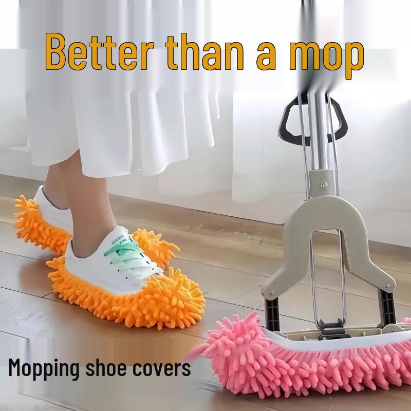 Шенилловые тапочки-швабра Fumaide