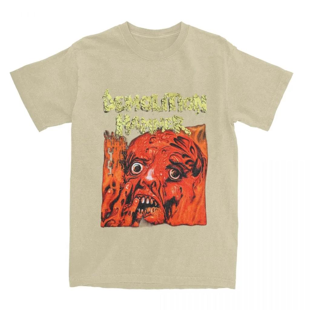 Erkek Kadın Yıkım Çekici Tişört Aksesuarları Thrash Metal Grubu Üstler Tişört Vintage Tişörtler Tüm Mevsimler