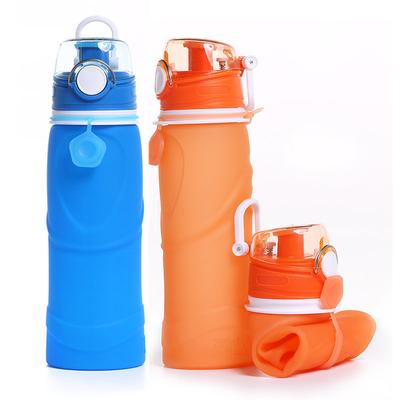 Großes Fassungsvermögen 750 ml, faltbare und tragbare Silikon-Krugflasche, gut aussehende Internet-Promi-Big-Belly-Cup-Reisetopf-Geschenk