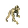 Solid Brass Gorilla Small Statue Office Desk Ornament Decoration Crafts Collection Animal Orangutan Figurine Miniature Toy Gifts