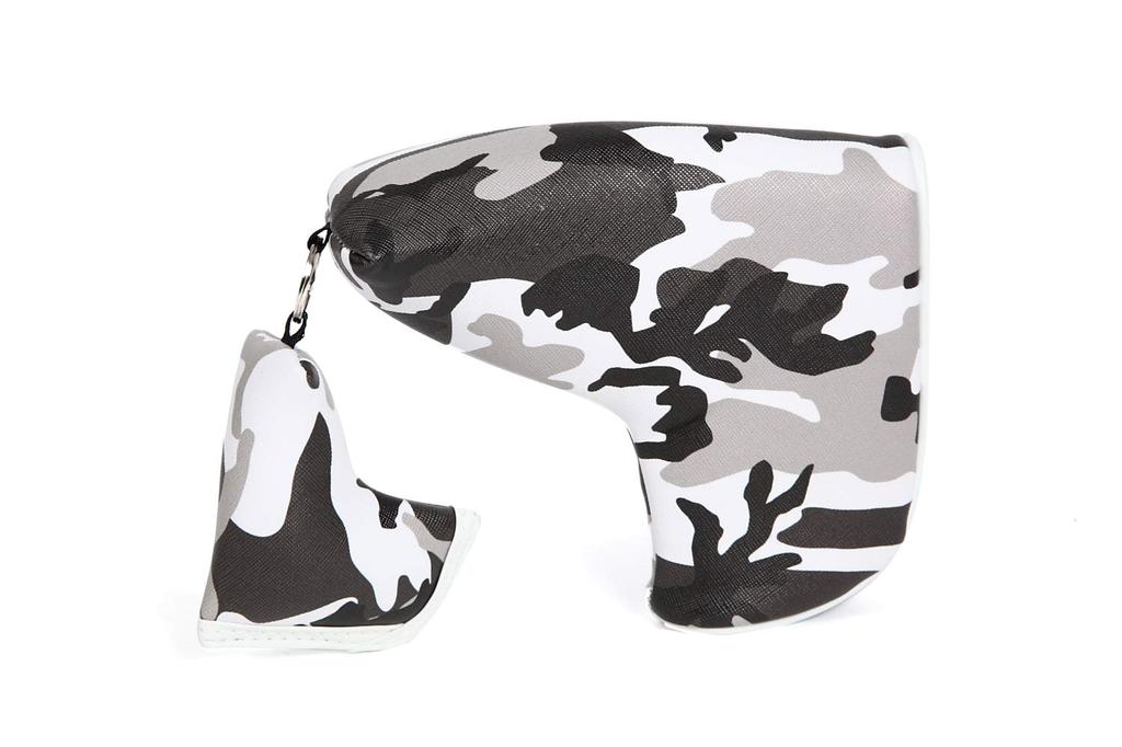 Camouflage Pattern Pin Type Putter Cover 4 Colors To Choose from (black)