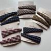Retro Plaid Water Drop BB Hair Clip - Autumn/Winter Accessory for Girls