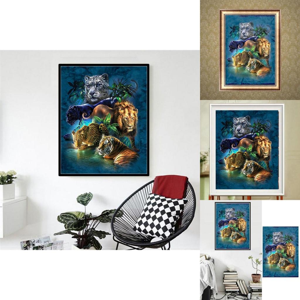 Exquisite 30x40cm Diy Dimond Painting With Four Holy Beasts Full Drill Canvas