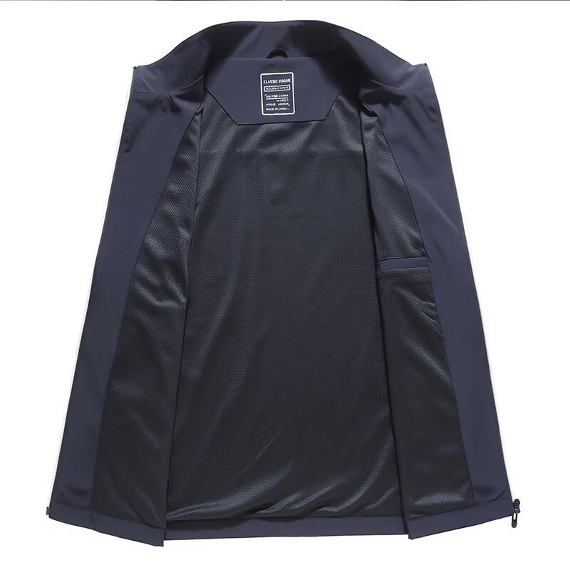 Men's Plus Size Thin Sleeveless Stand Collar Vest