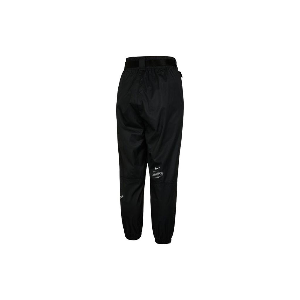 Nike Adjustable Waistband Drawstring Woven Joggers Women Bottoms Black DJ8997-010