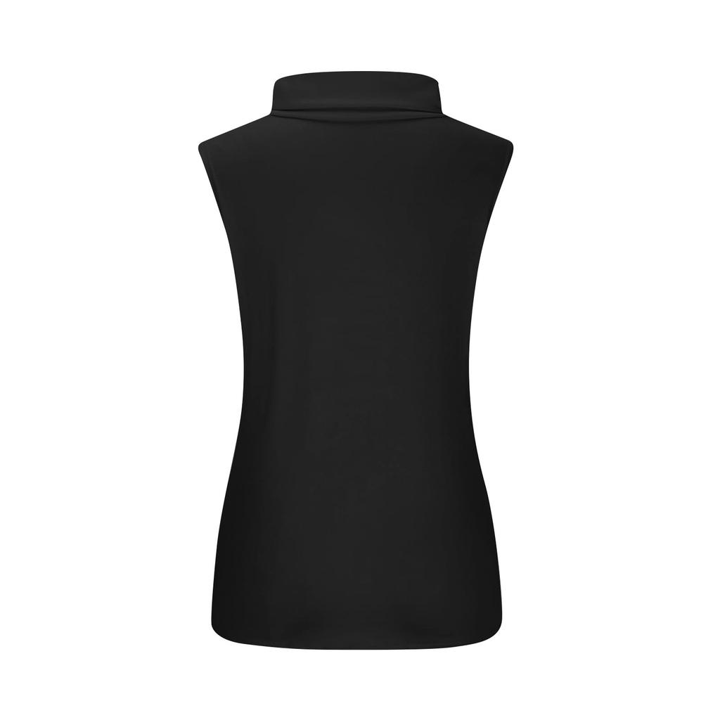 Moda Chaleco Casual Delgado Sin Mangas de Cuello Alto Top Transpirable Para Mujer