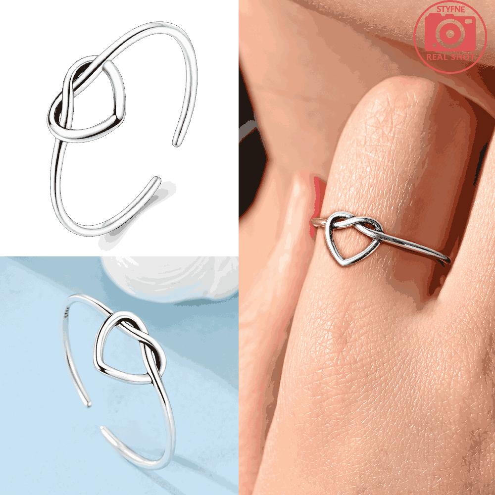 Authentic Copper Open Ring Knot Unlimited Love Heart Handheld Crown Womans Girl Ring Jewellery Valentines Fine Gift